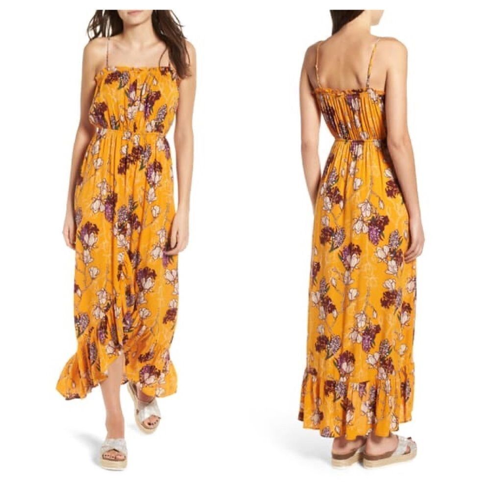 One Clothing Floral Tulip Maxi Dress Size Large